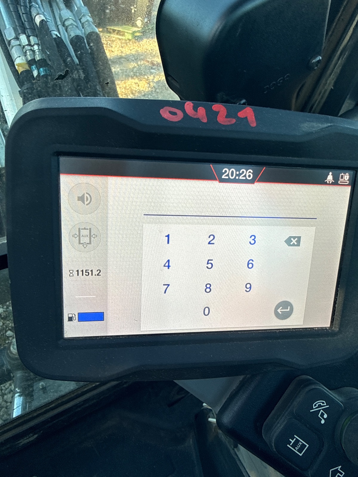 Bobcat · E55Z · Tableau de bord / compteurs